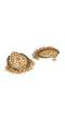 Gold Plated Round Drop Earrings