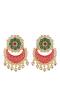 Gold Plated Floral Chandbali Earrings 
