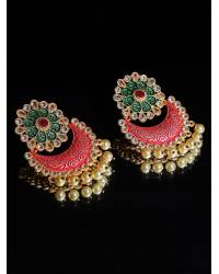 Buy Online Crunchy Fashion Earring Jewelry Gold Plated Chandbali Earrings & Maangtika Set  Jewellery RAE0313
