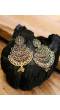 Traditional Indian Gold Plated Peacock Dangler Earrings RAE0495