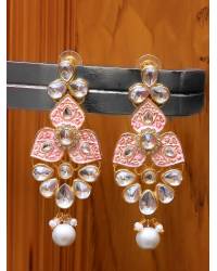 Buy Online Crunchy Fashion Earring Jewelry Gold Plated White Crystal Bracelets  Jewellery CFB0393