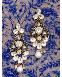 Buy Online Royal Bling Earring Jewelry Pearl Choker Necklace Earrings Set Jewellery RAS0151