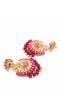 Traditional Gold Plated Pink Drop & Dangle Earrings 