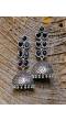 Oxidized German Silver Jhumka Jhumki Earrings RAE0518