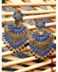 Buy Online Royal Bling Earring Jewelry Zircon S Blue Pendant Necklace Jewellery CFS0202