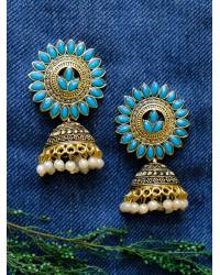 Buy Online Crunchy Fashion Earring Jewelry Pink Drops Kundan Maang Tikka for girls /Women Jewellery SDJTK022