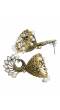 Traditional Indian Gold Plated Peacock jhumka Earrings RAE0589