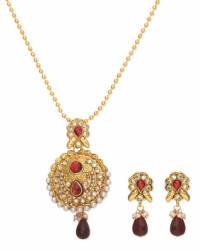 Buy Online Royal Bling Earring Jewelry Mughal Pear Pearl Red Earrings  Jewellery RAS0054