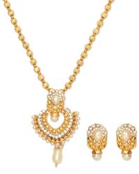 Buy Online Crunchy Fashion Earring Jewelry White Flower Metal Drops & Danglers Jewellery CFE0808