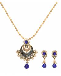 Buy Online Royal Bling Earring Jewelry Dazzling Ruby-Green Jewel Set Jewellery RAS0055