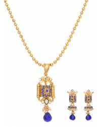 Buy Online Royal Bling Earring Jewelry Pearl Dropping Precious Jewel Set Jewellery RBS0028