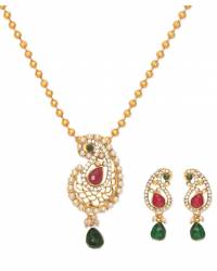 Buy Online Royal Bling Earring Jewelry Pinch Of Pearl Classy Paisley Jewel Set Jewellery RAS0067