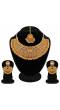 Crunchy Fashion Gold Plated Traditional Necklace Jewellery Set with Earrings