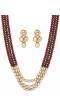 Red & Green Pearls Kundan Raani Haar