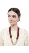 Red & Green Pearls Kundan Raani Haar