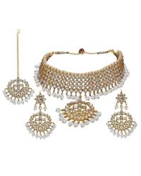 Buy Online Crunchy Fashion Earring Jewelry Gold Peach Droplet Crystal Long Drop-Earrings Earrings CFE1516