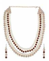 Buy Online Royal Bling Earring Jewelry The Rising Sun AD Pendant Set Jewellery CFS0059
