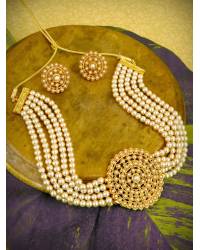 Buy Online Royal Bling Earring Jewelry Traditional Gold-Plated Meenakari & Kundan Black  Dangler Earrings RAE1427 Jewellery RAE1427