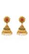 Golden Leaflet Color rush Pearly Copper Jhumkas