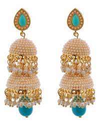 Buy Online Royal Bling Earring Jewelry Golden Glam Paisley Jhumki Jewellery RAE0221