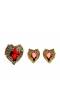 Red Heart Ring and Earrings Set