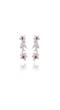 Baby Pink necklace earrings Tikka zset