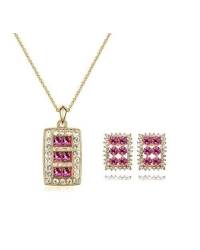 Buy Online Crunchy Fashion Earring Jewelry Deep Brown Crystal Drop Metal Drop Earrings Jewellery CFE0888