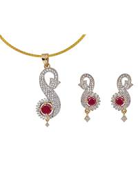 Buy Online Crunchy Fashion Earring Jewelry Red Crystal Dangling Earrings Jewellery CFE0892