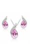 Orchid Crystal Pendant Set