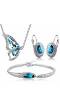 MYSTERIOUS LOVE Necklace earring Bracelet Combo Set