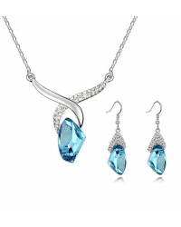 Buy Online Crunchy Fashion Earring Jewelry Sparkling Colors Flowerets Swiss Cubic Zircon Pendant Jewellery SEN0008