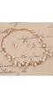 Pearl  Multi Layer Necklace Bracelet Earrings Set for Women