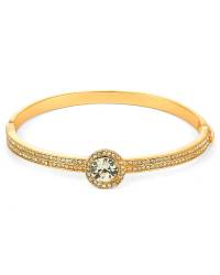 Buy Online  Earring Jewelry SwaDev Gold-Plated Imitation Floral Yellow Stone Design Kada Bracelet SDJB0013 Cuff Bracelets SDJB0013