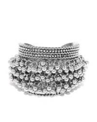 Buy Online Crunchy Fashion Earring Jewelry German Silver Dangle Earrings Combo Jewellery CMB0054