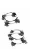 Oxidized German silver Bangle set with Ghunghroo CFB0462