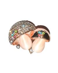Buy Online Royal Bling Earring Jewelry Gold-Plated Meenakrari Blue Hoop Earring With White Pearls RAE1358 Jewellery RAE1358