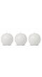 Unscented  White  Ball Candle (Pack  of  -3)