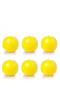 Unscented  Yellow Ball Candle (Pack  of  -6)