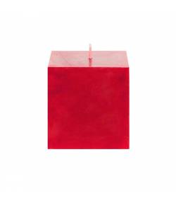Unscented  Red  Square  Candle (Pack  of  -1)