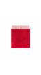 Unscented  Red  Square Candle (Pack  of  -3