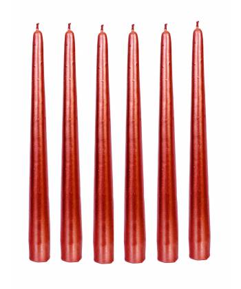 Unscented  Red  Taper Candle (Pack  of  -6)