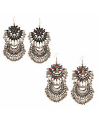 Buy Online Crunchy Fashion Earring Jewelry Missa Green Crystal Earrings for Women Jewellery CFE1132