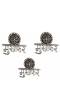 Oxidized Silver Plated Musafir Ring and Earrings Set for Women