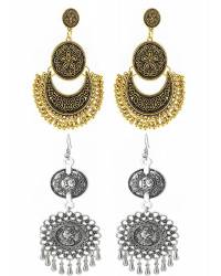 Buy Online Royal Bling Earring Jewelry Green Meenakari Jhumka Earrings Jewellery RAE0263