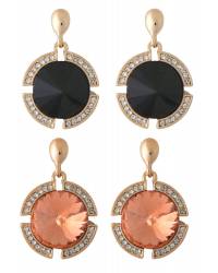 Buy Online Royal Bling Earring Jewelry Oxidized Silver Peacock Boho Earrings for Women/Girls Drops & Danglers RAE2219