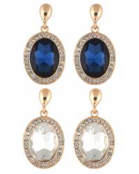 Buy Online Crunchy Fashion Earring Jewelry Silver Golden Bohemian Alloy Dangle Earring Jewellery CMB0032