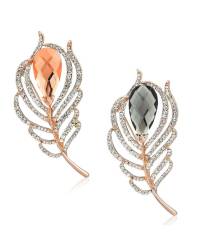 Buy Online Crunchy Fashion Earring Jewelry Blue & White Crystal Metal Drop Earring Jewellery CMB0128