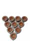 Amroha Crafts 10 Pcs Diya Set of Clay Handmade Diya 05