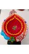 Amroha Crafts 2 Pcs Big Diya Set of Clay Handmade Diya 007