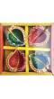 Amroha Crafts 4 Pcs Diya Set of Clay Handmade Diya 17